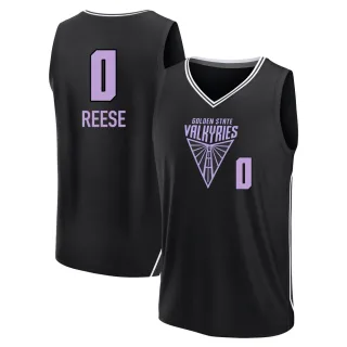 Youth Golden State Valkyries Cate Reese Replica Black Fanatics Explorer Edition Fast Break Jersey