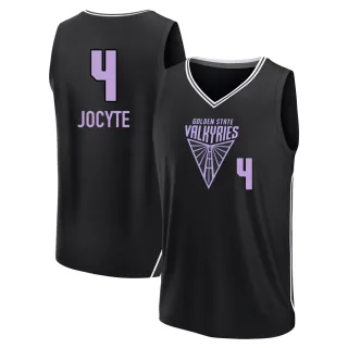 Youth Golden State Valkyries Juste Jocyte Replica Black Fanatics Explorer Edition Fast Break Jersey